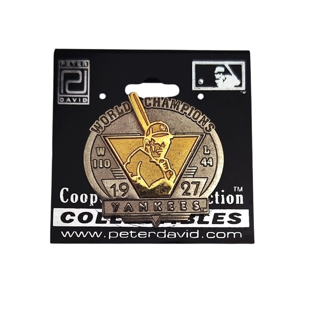 New York Yankees 1927 World Champions Pin Peter David Cooperstown Collection MLB